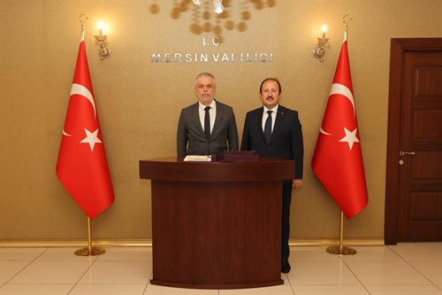 KUZEY KIBRIS TÜRK CUMHURİYETİ'NİN ANKARA BÜYÜKELÇİSİ İSMET KORUKOĞLU, VALİ ALİ HAMZA PEHLİVAN’I ZİYARET ETTİ