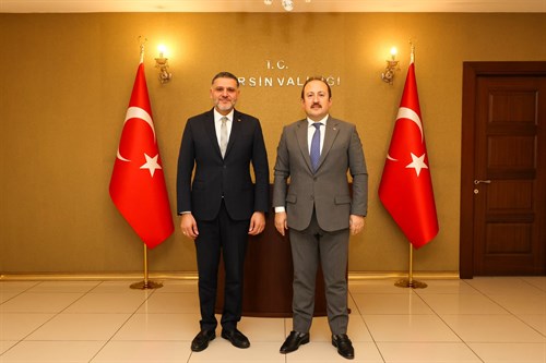 VALİ ALİ HAMZA PEHLİVAN, TÜRK SİLAHLI KUVVETLERİNİ GÜÇLENDİRME VAKFI GENEL MÜDÜRÜ BİLAL TOPÇU İLE GÖRÜŞTÜ