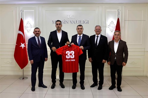 VALİMİZ SAYIN ATİLLA TOROS, YENİ MERSİN İDMANYURDU'NUN YENİ KULÜP BAŞKANI SERVET ÖZDEMİR VE YÖNETİM KURULU ÜYELERİ İLE GÖRÜŞTÜ